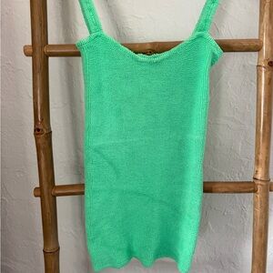 Hunza G Green Mini Dress